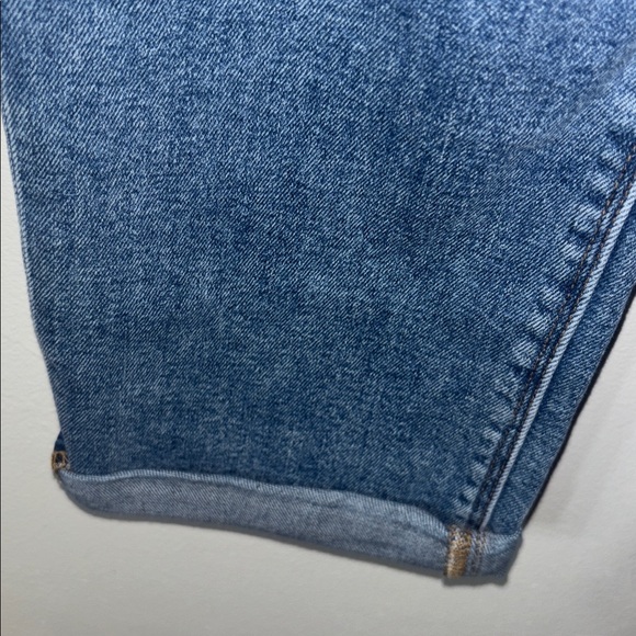 Hudson Nico Jeans Straight Leg Distressed Busted Knee Cuff Blue Denim Stretch 29 - Picture 8 of 8